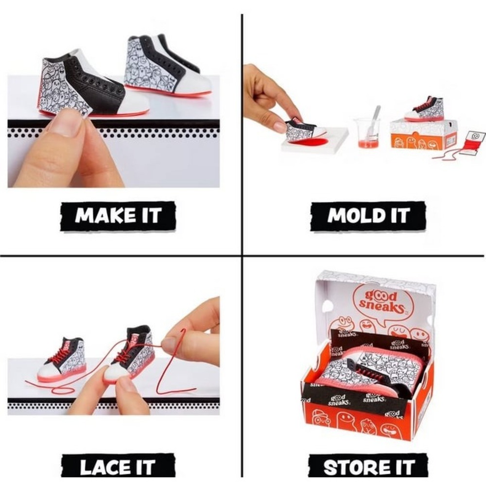 MGA's Miniverse Mini Lifestyle Good Sneaks DIY High-top Sneakers Kit
